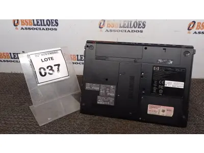 LOTE 037 - 01 NOTEBOOK MARCA HP. (NO ESTADO) ATENÇÃO! FAZER A VISITAÇÃO ANTES DE ARREMATAR, NÃO SABEMOS SE FUNCIONA, LEILÃO NÃO TEM GARANTIA E NEM DEVOLUÇÃO, SUJEITO A POSSÍVEIS AVARIAS VISÍVEIS/OCULTAS E/OU AUSÊNCIA DE COMPONENTES.