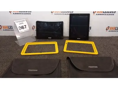 LOTE 067 - 02 TABLETS MARCA POSITIVO COM CAPA. (NO ESTADO) ATENÇÃO! FAZER A VISITAÇÃO ANTES DE ARREMATAR, NÃO SABEMOS SE FUNCIONA, LEILÃO NÃO TEM GARANTIA E NEM DEVOLUÇÃO, SUJEITO A POSSÍVEIS AVARIAS VISÍVEIS/OCULTAS E/OU AUSÊNCIA DE COMPONENTES.