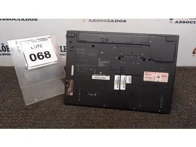 LOTE 068 - 01 NOTEBOOK MARCA LENOVO SÉRIE THINKPAD COM MALETA. (NO ESTADO) ATENÇÃO! FAZER A VISITAÇÃO ANTES DE ARREMATAR, NÃO SABEMOS SE FUNCIONA, LEILÃO NÃO TEM GARANTIA E NEM DEVOLUÇÃO, SUJEITO A POSSÍVEIS AVARIAS VISÍVEIS/OCULTAS E/OU AUSÊNCIA DE COMPONENTES.