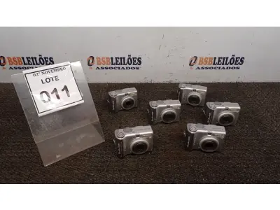 LOTE 011 - 06 CÂMERAS FOTOGRÁFICAS MODELO POWERSHOT A520 MARCA CANON (NO ESTADO) ATENÇÃO! FAZER A VISITAÇÃO ANTES DE ARREMATAR, NÃO SABEMOS SE FUNCIONA, LEILÃO NÃO TEM GARANTIA E NEM DEVOLUÇÃO, SUJEITO A POSSÍVEIS AVARIAS VISÍVEIS/OCULTAS E/OU AUSÊNCIA DE COMPONENTES.