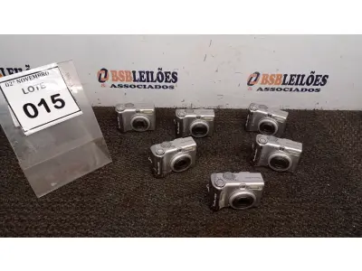 LOTE 015 - 06 CÂMERAS FOTOGRÁFICAS MODELO POWERSHOT A520 MARCA CANON (NO ESTADO) ATENÇÃO! FAZER A VISITAÇÃO ANTES DE ARREMATAR, NÃO SABEMOS SE FUNCIONA, LEILÃO NÃO TEM GARANTIA E NEM DEVOLUÇÃO, SUJEITO A POSSÍVEIS AVARIAS VISÍVEIS/OCULTAS E/OU AUSÊNCIA DE COMPONENTES.