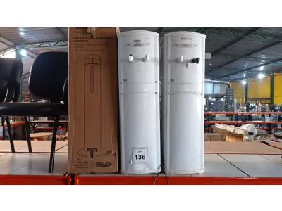 LOTE 136 - 02 BEBEDOUROS PARA GARRAFÃO MARCA IBBL E 01 DISPENSE PARA ÁLCOOL EM GEL COM PEDAL. (NO ESTADO) ATENÇÃO! FAZER A VISITAÇÃO ANTES DE ARREMATAR, NÃO SABEMOS SE FUNCIONA, LEILÃO NÃO TEM GARANTIA E NEM DEVOLUÇÃO, SUJEITO A POSSÍVEIS AVARIAS VISÍVEIS/OCULTAS E/OU AUSÊNCIA DE COMPONENTES.