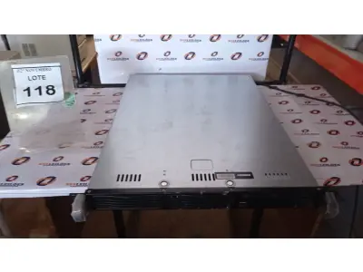 LOTE 118 - 01 SERVIDOR MARCA DIEBOLD. (NO ESTADO) ATENÇÃO! FAZER A VISITAÇÃO ANTES DE ARREMATAR, NÃO SABEMOS SE FUNCIONA, LEILÃO NÃO TEM GARANTIA E NEM DEVOLUÇÃO, SUJEITO A POSSÍVEIS AVARIAS VISÍVEIS/OCULTAS E/OU AUSÊNCIA DE COMPONENTES.