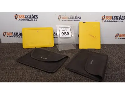 LOTE 083 - 02 TABLETS MARCA POSITIVO COM CAPA. (NO ESTADO) ATENÇÃO! FAZER A VISITAÇÃO ANTES DE ARREMATAR, NÃO SABEMOS SE FUNCIONA, LEILÃO NÃO TEM GARANTIA E NEM DEVOLUÇÃO, SUJEITO A POSSÍVEIS AVARIAS VISÍVEIS/OCULTAS E/OU AUSÊNCIA DE COMPONENTES.