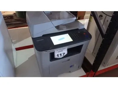 LOTE 117 - 01 IMPRESSORA MULTIFUNCIONAL MODELO SCX-5835NX MARCA SAMSUNG. (NO ESTADO) ATENÇÃO! FAZER A VISITAÇÃO ANTES DE ARREMATAR, NÃO SABEMOS SE FUNCIONA, LEILÃO NÃO TEM GARANTIA E NEM DEVOLUÇÃO, SUJEITO A POSSÍVEIS AVARIAS VISÍVEIS/OCULTAS E/OU AUSÊNCIA DE COMPONENTES.
