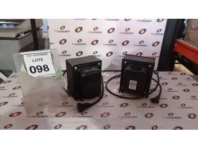 LOTE 098 - 02 TRANSFORMADORES. (NO ESTADO) ATENÇÃO! FAZER A VISITAÇÃO ANTES DE ARREMATAR, NÃO SABEMOS SE FUNCIONA, LEILÃO NÃO TEM GARANTIA E NEM DEVOLUÇÃO, SUJEITO A POSSÍVEIS AVARIAS VISÍVEIS/OCULTAS E/OU AUSÊNCIA DE COMPONENTES.