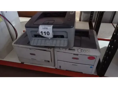 LOTE 110 - 02 IMPRESSORAS MODELO B430DN MARCA OKI E 01 IMPRESSORA MARCA SAMSUNG. (NO ESTADO) ATENÇÃO! FAZER A VISITAÇÃO ANTES DE ARREMATAR, NÃO SABEMOS SE FUNCIONA, LEILÃO NÃO TEM GARANTIA E NEM DEVOLUÇÃO, SUJEITO A POSSÍVEIS AVARIAS VISÍVEIS/OCULTAS E/OU AUSÊNCIA DE COMPONENTES.