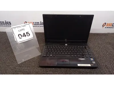 LOTE 045 - 01 NOTEBOOK MARCA HP. (NO ESTADO) ATENÇÃO! FAZER A VISITAÇÃO ANTES DE ARREMATAR, NÃO SABEMOS SE FUNCIONA, LEILÃO NÃO TEM GARANTIA E NEM DEVOLUÇÃO, SUJEITO A POSSÍVEIS AVARIAS VISÍVEIS/OCULTAS E/OU AUSÊNCIA DE COMPONENTES.