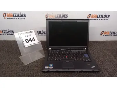 LOTE 044 - 01 NOTEBOOK MARCA LENOVO SÉRIE THINKPAD. (NO ESTADO) ATENÇÃO! FAZER A VISITAÇÃO ANTES DE ARREMATAR, NÃO SABEMOS SE FUNCIONA, LEILÃO NÃO TEM GARANTIA E NEM DEVOLUÇÃO, SUJEITO A POSSÍVEIS AVARIAS VISÍVEIS/OCULTAS E/OU AUSÊNCIA DE COMPONENTES.