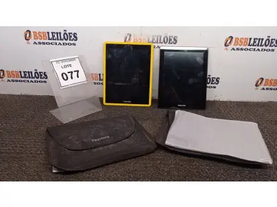 LOTE 077 - 02 TABLETS MARCA POSITIVO COM CAPA. (NO ESTADO) ATENÇÃO! FAZER A VISITAÇÃO ANTES DE ARREMATAR, NÃO SABEMOS SE FUNCIONA, LEILÃO NÃO TEM GARANTIA E NEM DEVOLUÇÃO, SUJEITO A POSSÍVEIS AVARIAS VISÍVEIS/OCULTAS E/OU AUSÊNCIA DE COMPONENTES.