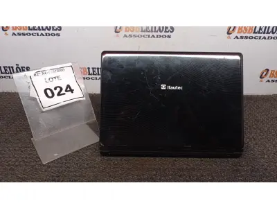 LOTE 024 - 01 NOTEBOOK MARCA ITAUTEC PARA RETIRADA DE PEÇAS. (NO ESTADO) ATENÇÃO! FAZER A VISITAÇÃO ANTES DE ARREMATAR, NÃO SABEMOS SE FUNCIONA, LEILÃO NÃO TEM GARANTIA E NEM DEVOLUÇÃO, SUJEITO A POSSÍVEIS AVARIAS VISÍVEIS/OCULTAS E/OU AUSÊNCIA DE COMPONENTES.