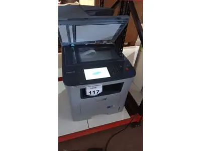 LOTE 117 - 01 IMPRESSORA MULTIFUNCIONAL MODELO SCX-5835NX MARCA SAMSUNG. (NO ESTADO) ATENÇÃO! FAZER A VISITAÇÃO ANTES DE ARREMATAR, NÃO SABEMOS SE FUNCIONA, LEILÃO NÃO TEM GARANTIA E NEM DEVOLUÇÃO, SUJEITO A POSSÍVEIS AVARIAS VISÍVEIS/OCULTAS E/OU AUSÊNCIA DE COMPONENTES.