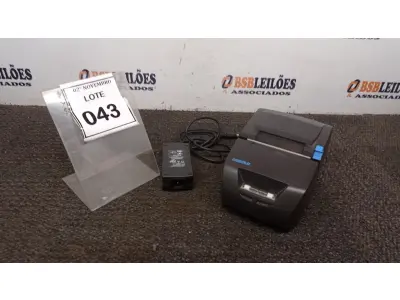 LOTE 043 - 01 IMPRESSORA DE CUPOM MARCA DIEBOLD COM FONTE. (NO ESTADO) ATENÇÃO! FAZER A VISITAÇÃO ANTES DE ARREMATAR, NÃO SABEMOS SE FUNCIONA, LEILÃO NÃO TEM GARANTIA E NEM DEVOLUÇÃO, SUJEITO A POSSÍVEIS AVARIAS VISÍVEIS/OCULTAS E/OU AUSÊNCIA DE COMPONENTES.