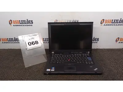 LOTE 068 - 01 NOTEBOOK MARCA LENOVO SÉRIE THINKPAD COM MALETA. (NO ESTADO) ATENÇÃO! FAZER A VISITAÇÃO ANTES DE ARREMATAR, NÃO SABEMOS SE FUNCIONA, LEILÃO NÃO TEM GARANTIA E NEM DEVOLUÇÃO, SUJEITO A POSSÍVEIS AVARIAS VISÍVEIS/OCULTAS E/OU AUSÊNCIA DE COMPONENTES.