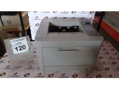 LOTE 120 - 01 IMPRESSORA MODELO ML-3750ND MARCA SAMSUNG. (NO ESTADO) ATENÇÃO! FAZER A VISITAÇÃO ANTES DE ARREMATAR, NÃO SABEMOS SE FUNCIONA, LEILÃO NÃO TEM GARANTIA E NEM DEVOLUÇÃO, SUJEITO A POSSÍVEIS AVARIAS VISÍVEIS/OCULTAS E/OU AUSÊNCIA DE COMPONENTES.
