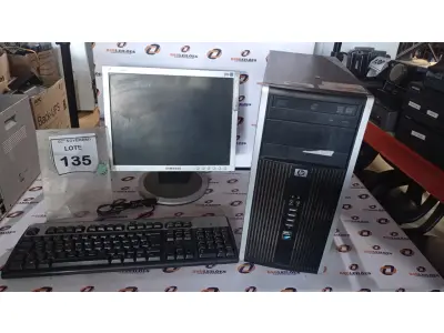 LOTE 135 - 01 MONITOR LCD MARCA SAMSUNG, 01 TECLADO E 01 CPU MARCA HP. (NO ESTADO) ATENÇÃO! FAZER A VISITAÇÃO ANTES DE ARREMATAR, NÃO SABEMOS SE FUNCIONA, LEILÃO NÃO TEM GARANTIA E NEM DEVOLUÇÃO, SUJEITO A POSSÍVEIS AVARIAS VISÍVEIS/OCULTAS E/OU AUSÊNCIA DE COMPONENTES.