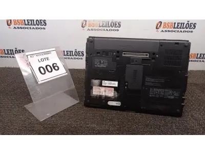 LOTE 006 - 01 NOTEBOOK SÉRIE ELITEBOOK MARCA HP. (NO ESTADO) ATENÇÃO! FAZER A VISITAÇÃO ANTES DE ARREMATAR, NÃO SABEMOS SE FUNCIONA, LEILÃO NÃO TEM GARANTIA E NEM DEVOLUÇÃO, SUJEITO A POSSÍVEIS AVARIAS VISÍVEIS/OCULTAS E/OU AUSÊNCIA DE COMPONENTES.