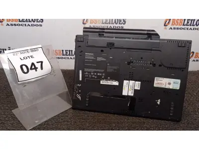 LOTE 047 - 01 NOTEBOOK MARCA LENOVO SÉRIE THINKPAD. (NO ESTADO) ATENÇÃO! FAZER A VISITAÇÃO ANTES DE ARREMATAR, NÃO SABEMOS SE FUNCIONA, LEILÃO NÃO TEM GARANTIA E NEM DEVOLUÇÃO, SUJEITO A POSSÍVEIS AVARIAS VISÍVEIS/OCULTAS E/OU AUSÊNCIA DE COMPONENTES.
