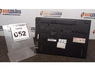 LOTE 052 - 01 NOTEBOOK MARCA LENOVO SÉRIE THINKPAD. (NO ESTADO) ATENÇÃO! FAZER A VISITAÇÃO ANTES DE ARREMATAR, NÃO SABEMOS SE FUNCIONA, LEILÃO NÃO TEM GARANTIA E NEM DEVOLUÇÃO, SUJEITO A POSSÍVEIS AVARIAS VISÍVEIS/OCULTAS E/OU AUSÊNCIA DE COMPONENTES.