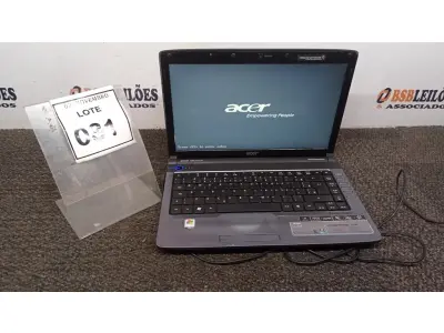 LOTE 031 - 01 NOTEBOOK MARCA ACER. (NO ESTADO) ATENÇÃO! FAZER A VISITAÇÃO ANTES DE ARREMATAR, NÃO SABEMOS SE FUNCIONA, LEILÃO NÃO TEM GARANTIA E NEM DEVOLUÇÃO, SUJEITO A POSSÍVEIS AVARIAS VISÍVEIS/OCULTAS E/OU AUSÊNCIA DE COMPONENTES.