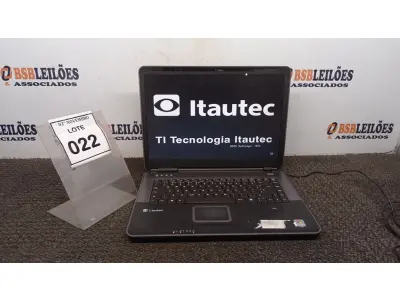 LOTE 022 - 01 NOTEBOOK MARCA ITAUTEC. (NO ESTADO) ATENÇÃO! FAZER A VISITAÇÃO ANTES DE ARREMATAR, NÃO SABEMOS SE FUNCIONA, LEILÃO NÃO TEM GARANTIA E NEM DEVOLUÇÃO, SUJEITO A POSSÍVEIS AVARIAS VISÍVEIS/OCULTAS E/OU AUSÊNCIA DE COMPONENTES.