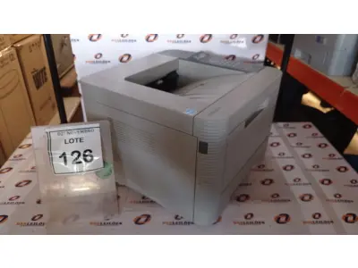 LOTE 126 - 01 IMPRESSORA MODELO ML-3750ND MARCA SAMSUNG. (NO ESTADO) ATENÇÃO! FAZER A VISITAÇÃO ANTES DE ARREMATAR, NÃO SABEMOS SE FUNCIONA, LEILÃO NÃO TEM GARANTIA E NEM DEVOLUÇÃO, SUJEITO A POSSÍVEIS AVARIAS VISÍVEIS/OCULTAS E/OU AUSÊNCIA DE COMPONENTES.