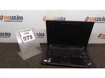 LOTE 073 - 01 NOTEBOOK MARCA LENOVO SÉRIE THINKPAD. (NO ESTADO) ATENÇÃO! FAZER A VISITAÇÃO ANTES DE ARREMATAR, NÃO SABEMOS SE FUNCIONA, LEILÃO NÃO TEM GARANTIA E NEM DEVOLUÇÃO, SUJEITO A POSSÍVEIS AVARIAS VISÍVEIS/OCULTAS E/OU AUSÊNCIA DE COMPONENTES.
