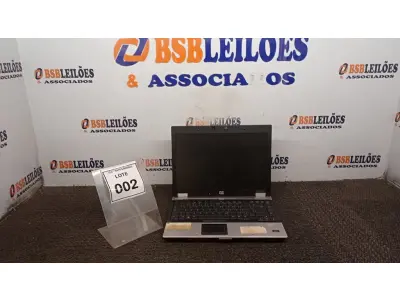 LOTE 002 - 01 NOTEBOOK SÉRIE ELITEBOOK MARCA HP. (NO ESTADO) ATENÇÃO! FAZER A VISITAÇÃO ANTES DE ARREMATAR, NÃO SABEMOS SE FUNCIONA, LEILÃO NÃO TEM GARANTIA E NEM DEVOLUÇÃO, SUJEITO A POSSÍVEIS AVARIAS VISÍVEIS/OCULTAS E/OU AUSÊNCIA DE COMPONENTES.