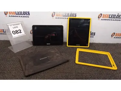 LOTE 082 - 02 TABLETS MARCA POSITIVO COM CAPA. (NO ESTADO) ATENÇÃO! FAZER A VISITAÇÃO ANTES DE ARREMATAR, NÃO SABEMOS SE FUNCIONA, LEILÃO NÃO TEM GARANTIA E NEM DEVOLUÇÃO, SUJEITO A POSSÍVEIS AVARIAS VISÍVEIS/OCULTAS E/OU AUSÊNCIA DE COMPONENTES.
