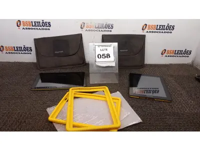 LOTE 058 - 02 TABLETS MARCA POSITIVO COM CAPA. (NO ESTADO) ATENÇÃO! FAZER A VISITAÇÃO ANTES DE ARREMATAR, NÃO SABEMOS SE FUNCIONA, LEILÃO NÃO TEM GARANTIA E NEM DEVOLUÇÃO, SUJEITO A POSSÍVEIS AVARIAS VISÍVEIS/OCULTAS E/OU AUSÊNCIA DE COMPONENTES.