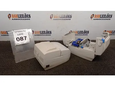 LOTE 087 - 02 IMPRESSORAS DE CUPOM SEM FONTE MARCA DIEBOLD. (NO ESTADO) ATENÇÃO! FAZER A VISITAÇÃO ANTES DE ARREMATAR, NÃO SABEMOS SE FUNCIONA, LEILÃO NÃO TEM GARANTIA E NEM DEVOLUÇÃO, SUJEITO A POSSÍVEIS AVARIAS VISÍVEIS/OCULTAS E/OU AUSÊNCIA DE COMPONENTES.