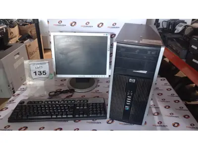 LOTE 135 - 01 MONITOR LCD MARCA SAMSUNG, 01 TECLADO E 01 CPU MARCA HP. (NO ESTADO) ATENÇÃO! FAZER A VISITAÇÃO ANTES DE ARREMATAR, NÃO SABEMOS SE FUNCIONA, LEILÃO NÃO TEM GARANTIA E NEM DEVOLUÇÃO, SUJEITO A POSSÍVEIS AVARIAS VISÍVEIS/OCULTAS E/OU AUSÊNCIA DE COMPONENTES.