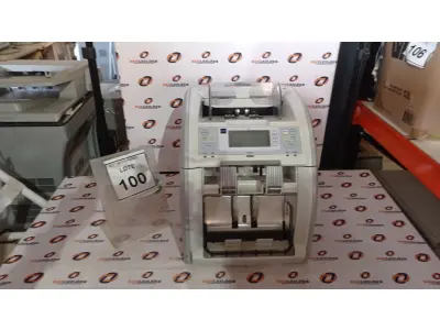 LOTE 100 - 01 MÁQUINA DE CONTAR CÉDULAS. (NO ESTADO) ATENÇÃO! FAZER A VISITAÇÃO ANTES DE ARREMATAR, NÃO SABEMOS SE FUNCIONA, LEILÃO NÃO TEM GARANTIA E NEM DEVOLUÇÃO, SUJEITO A POSSÍVEIS AVARIAS VISÍVEIS/OCULTAS E/OU AUSÊNCIA DE COMPONENTES.