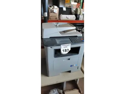 LOTE 183 - 01 IMPRESSORA MULTIFUNCIONAL MODELO SCX-5835NX MARCA SAMSUNG. (NO ESTADO) ATENÇÃO! FAZER A VISITAÇÃO ANTES DE ARREMATAR, NÃO SABEMOS SE FUNCIONA, LEILÃO NÃO TEM GARANTIA E NEM DEVOLUÇÃO, SUJEITO A POSSÍVEIS AVARIAS VISÍVEIS/OCULTAS E/OU AUSÊNCIA DE COMPONENTES.