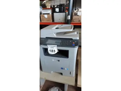 LOTE 183 - 01 IMPRESSORA MULTIFUNCIONAL MODELO SCX-5835NX MARCA SAMSUNG. (NO ESTADO) ATENÇÃO! FAZER A VISITAÇÃO ANTES DE ARREMATAR, NÃO SABEMOS SE FUNCIONA, LEILÃO NÃO TEM GARANTIA E NEM DEVOLUÇÃO, SUJEITO A POSSÍVEIS AVARIAS VISÍVEIS/OCULTAS E/OU AUSÊNCIA DE COMPONENTES.