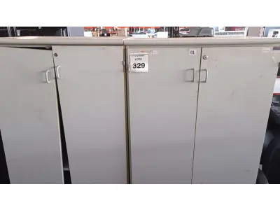 LOTE 329 - 02 ARMÁRIOS ALTOS PARA ESCRITÓRIO. (NO ESTADO) ATENÇÃO! FAZER A VISITAÇÃO ANTES DE ARREMATAR, NÃO SABEMOS SE FUNCIONA, LEILÃO NÃO TEM GARANTIA E NEM DEVOLUÇÃO, SUJEITO A POSSÍVEIS AVARIAS VISÍVEIS/OCULTAS E/OU AUSÊNCIA DE COMPONENTES.