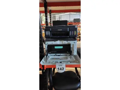 LOTE 142 - 01 IMPRESSORA MODELO G311 MARCA CANON E 01 IMPRESSORA MODELO CLP-6800ND MARCA SAMSUNG. (NO ESTADO) ATENÇÃO! FAZER A VISITAÇÃO ANTES DE ARREMATAR, NÃO SABEMOS SE FUNCIONA, LEILÃO NÃO TEM GARANTIA E NEM DEVOLUÇÃO, SUJEITO A POSSÍVEIS AVARIAS VISÍVEIS/OCULTAS E/OU AUSÊNCIA DE COMPONENTES.