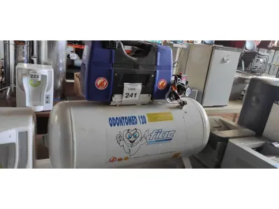 LOTE 241 - 01 COMPRESSOR DE AR ODONTOLÓGICO MARCA FIAC BIVOLT. (NO ESTADO) ATENÇÃO! FAZER A VISITAÇÃO ANTES DE ARREMATAR, NÃO SABEMOS SE FUNCIONA, LEILÃO NÃO TEM GARANTIA E NEM DEVOLUÇÃO, SUJEITO A POSSÍVEIS AVARIAS VISÍVEIS/OCULTAS E/OU AUSÊNCIA DE COMPONENTES.