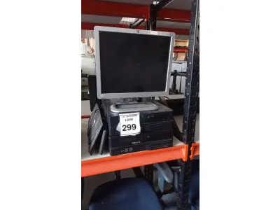 LOTE 299 - 03 CPUS MARCA POSITIVO, 02 MONITORES E 02 TECLADOS DE MARCAS E MODELOS DIVERSOS. (NO ESTADO) ATENÇÃO! FAZER A VISITAÇÃO ANTES DE ARREMATAR, NÃO SABEMOS SE FUNCIONA, LEILÃO NÃO TEM GARANTIA E NEM DEVOLUÇÃO, SUJEITO A POSSÍVEIS AVARIAS VISÍVEIS/OCULTAS E/OU AUSÊNCIA DE COMPONENTES.