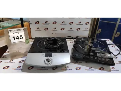 LOTE 145 - 02 FOGÕES DE INDUÇÃO MARCAS CADENCE E PHILCO. (NO ESTADO) ATENÇÃO! FAZER A VISITAÇÃO ANTES DE ARREMATAR, NÃO SABEMOS SE FUNCIONA, LEILÃO NÃO TEM GARANTIA E NEM DEVOLUÇÃO, SUJEITO A POSSÍVEIS AVARIAS VISÍVEIS/OCULTAS E/OU AUSÊNCIA DE COMPONENTES.