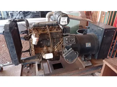LOTE 374 - 01 GERADOR COM PÊTENCIA DE 55 KVA MARCA HEIMER. (NO ESTADO) ATENÇÃO! FAZER A VISITAÇÃO ANTES DE ARREMATAR, NÃO SABEMOS SE FUNCIONA, LEILÃO NÃO TEM GARANTIA E NEM DEVOLUÇÃO, SUJEITO A POSSÍVEIS AVARIAS VISÍVEIS/OCULTAS E/OU AUSÊNCIA DE COMPONENTES.