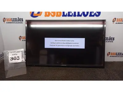 LOTE 303 - 01 TV PANASONIC. (NO ESTADO) ATENÇÃO! FAZER A VISITAÇÃO ANTES DE ARREMATAR, NÃO SABEMOS SE FUNCIONA, LEILÃO NÃO TEM GARANTIA E NEM DEVOLUÇÃO, SUJEITO A POSSÍVEIS AVARIAS VISÍVEIS/OCULTAS E/OU AUSÊNCIA DE COMPONENTES.