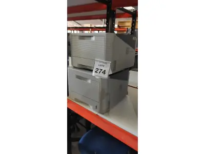 LOTE 274 - 02 IMPRESSORAS MODELO ML-3750ND MARCA SAMSUNG. (NO ESTADO) ATENÇÃO! FAZER A VISITAÇÃO ANTES DE ARREMATAR, NÃO SABEMOS SE FUNCIONA, LEILÃO NÃO TEM GARANTIA E NEM DEVOLUÇÃO, SUJEITO A POSSÍVEIS AVARIAS VISÍVEIS/OCULTAS E/OU AUSÊNCIA DE COMPONENTES.