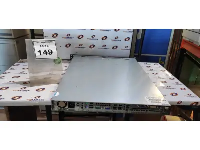 LOTE 149 - 01 SERVIDOR MARCA DIEBOLD. (NO ESTADO) ATENÇÃO! FAZER A VISITAÇÃO ANTES DE ARREMATAR, NÃO SABEMOS SE FUNCIONA, LEILÃO NÃO TEM GARANTIA E NEM DEVOLUÇÃO, SUJEITO A POSSÍVEIS AVARIAS VISÍVEIS/OCULTAS E/OU AUSÊNCIA DE COMPONENTES.