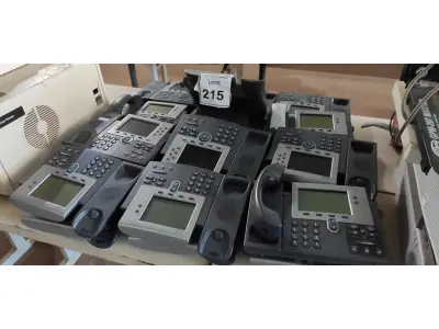 LOTE 215 - 01 LOTE COM GRANDE QUANTIDADE DE APARELHOS DE TELEFONE. (NO ESTADO) ATENÇÃO! FAZER A VISITAÇÃO ANTES DE ARREMATAR, NÃO SABEMOS SE FUNCIONA, LEILÃO NÃO TEM GARANTIA E NEM DEVOLUÇÃO, SUJEITO A POSSÍVEIS AVARIAS VISÍVEIS/OCULTAS E/OU AUSÊNCIA DE COMPONENTES.