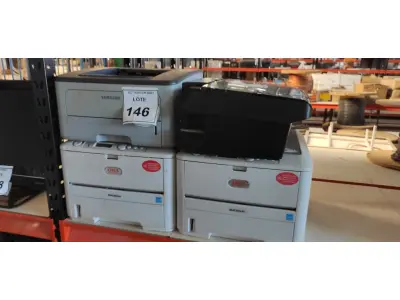 LOTE 146 - 04 IMPRESSORAS DE MARCAS E MODELOS DIVERSOS. (NO ESTADO) ATENÇÃO! FAZER A VISITAÇÃO ANTES DE ARREMATAR, NÃO SABEMOS SE FUNCIONA, LEILÃO NÃO TEM GARANTIA E NEM DEVOLUÇÃO, SUJEITO A POSSÍVEIS AVARIAS VISÍVEIS/OCULTAS E/OU AUSÊNCIA DE COMPONENTES.