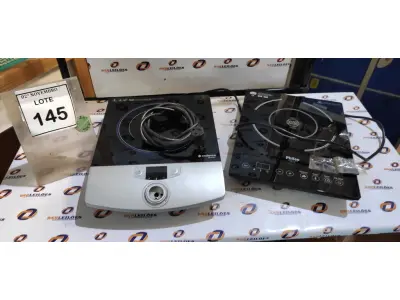 LOTE 145 - 02 FOGÕES DE INDUÇÃO MARCAS CADENCE E PHILCO. (NO ESTADO) ATENÇÃO! FAZER A VISITAÇÃO ANTES DE ARREMATAR, NÃO SABEMOS SE FUNCIONA, LEILÃO NÃO TEM GARANTIA E NEM DEVOLUÇÃO, SUJEITO A POSSÍVEIS AVARIAS VISÍVEIS/OCULTAS E/OU AUSÊNCIA DE COMPONENTES.