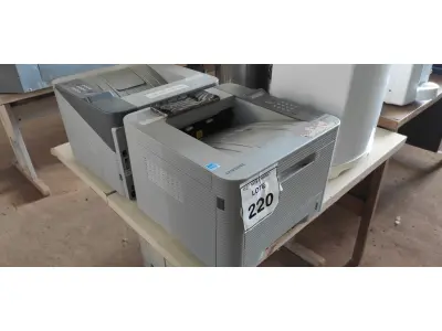 LOTE 220 - 02 IMPRESSORAS MODELO ML-3750ND MARCA SAMSUNG. (NO ESTADO) ATENÇÃO! FAZER A VISITAÇÃO ANTES DE ARREMATAR, NÃO SABEMOS SE FUNCIONA, LEILÃO NÃO TEM GARANTIA E NEM DEVOLUÇÃO, SUJEITO A POSSÍVEIS AVARIAS VISÍVEIS/OCULTAS E/OU AUSÊNCIA DE COMPONENTES.