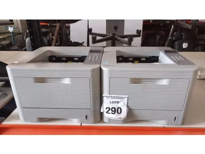 LOTE 290 - 02 IMPRESSORAS MODELO ML-3750ND MARCA SAMSUNG. (NO ESTADO) ATENÇÃO! FAZER A VISITAÇÃO ANTES DE ARREMATAR, NÃO SABEMOS SE FUNCIONA, LEILÃO NÃO TEM GARANTIA E NEM DEVOLUÇÃO, SUJEITO A POSSÍVEIS AVARIAS VISÍVEIS/OCULTAS E/OU AUSÊNCIA DE COMPONENTES.