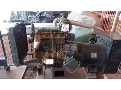 LOTE 374 - 01 GERADOR COM PÊTENCIA DE 55 KVA MARCA HEIMER. (NO ESTADO) ATENÇÃO! FAZER A VISITAÇÃO ANTES DE ARREMATAR, NÃO SABEMOS SE FUNCIONA, LEILÃO NÃO TEM GARANTIA E NEM DEVOLUÇÃO, SUJEITO A POSSÍVEIS AVARIAS VISÍVEIS/OCULTAS E/OU AUSÊNCIA DE COMPONENTES.